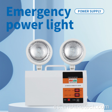 Luz de emergencia blanca de plomo ácido de 6 V.